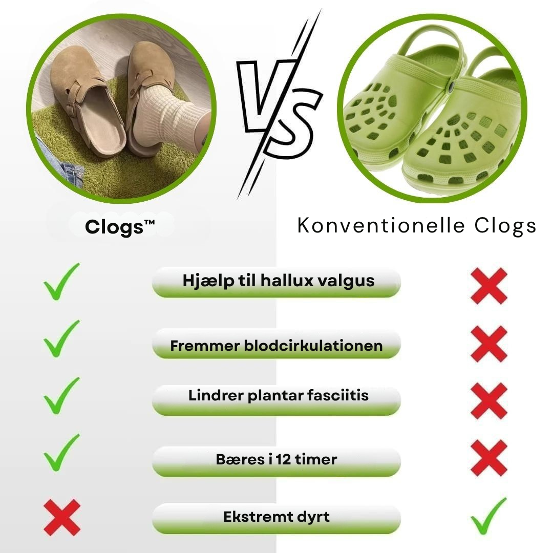 Clogs™ - Let at tage på – svær at tage af | 1+1 GRATIS!
