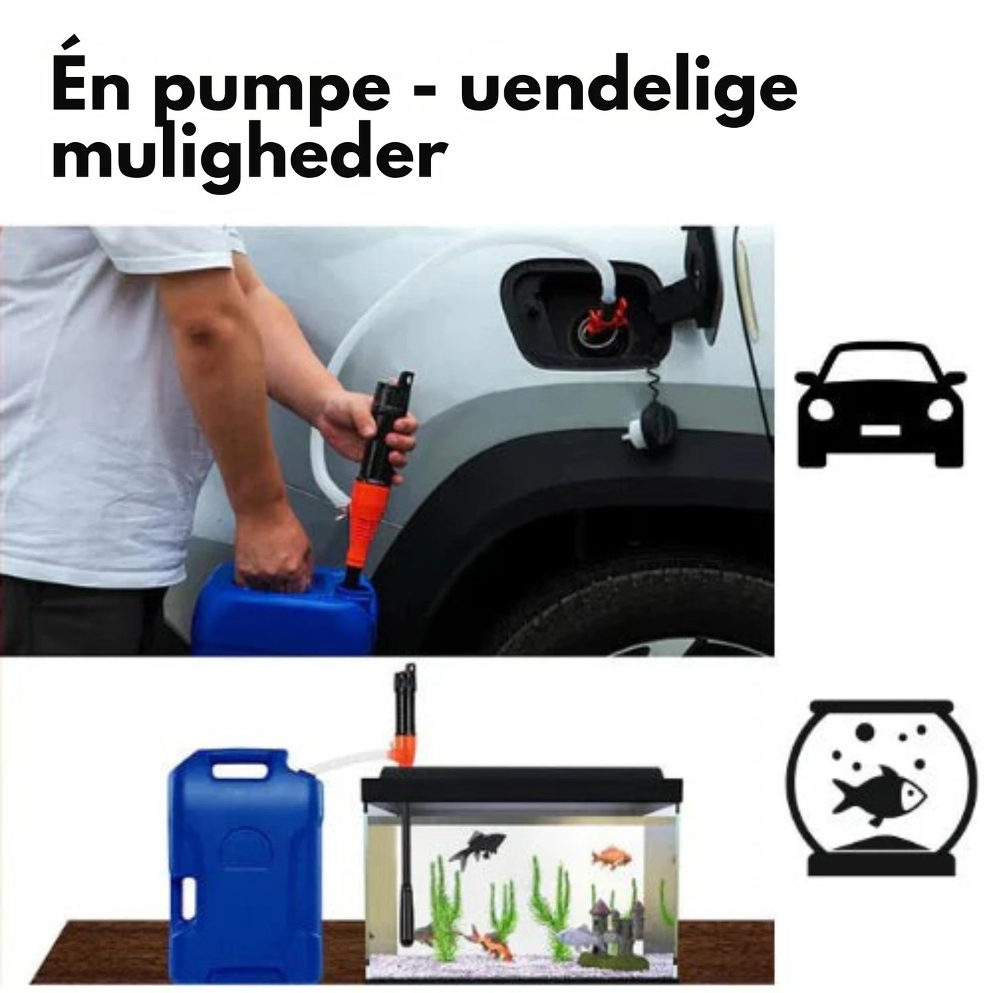 ⛽ PumpEase™ – Kraftfuld pumpe, ingen lugt, intet spild.