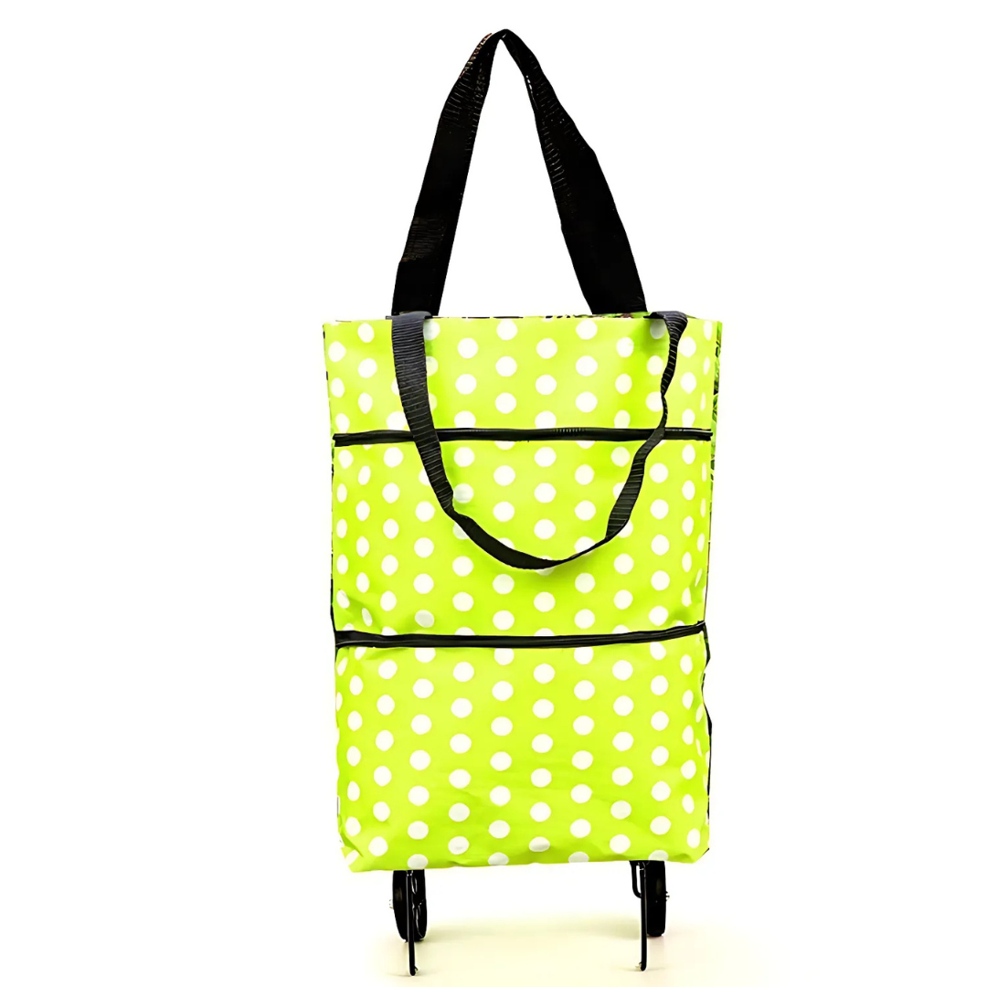🛒 EasyShopBag™ - Stor Kapacitet Indkøbstaske Med Sammenklappelige Hjul