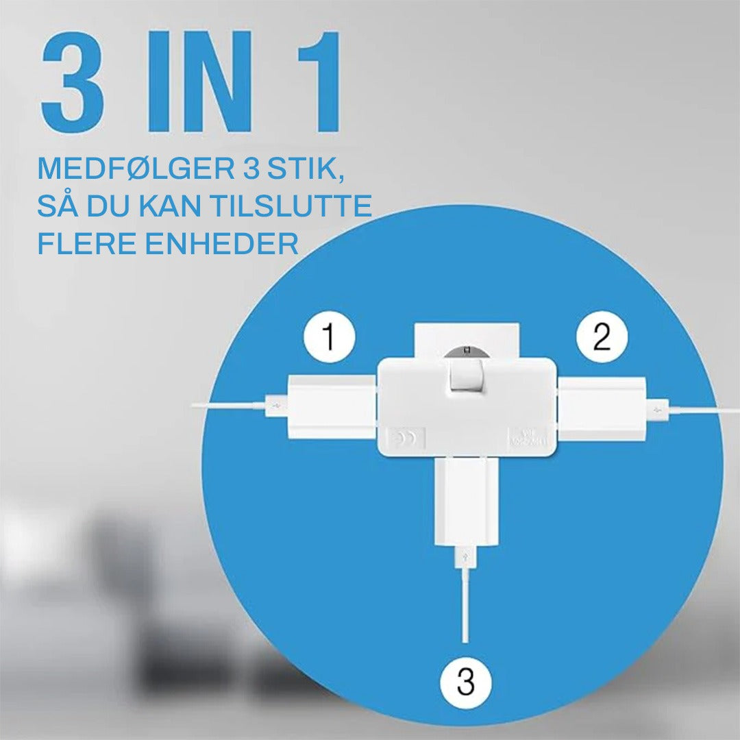 FlexiPlug™ - Smart, fleksibel og altid inden for rækkevidde.