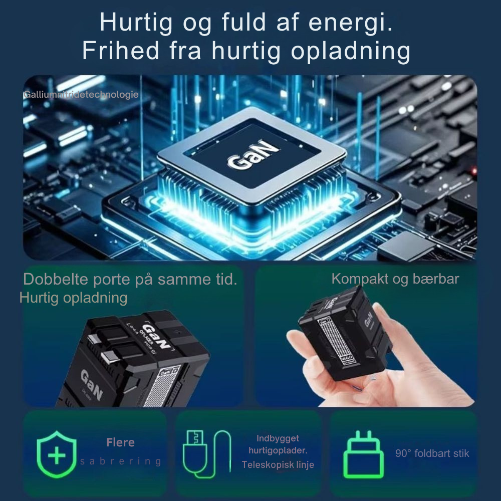 Chargex™ GaN - Turbohastighed til alle dine USB-C enheder