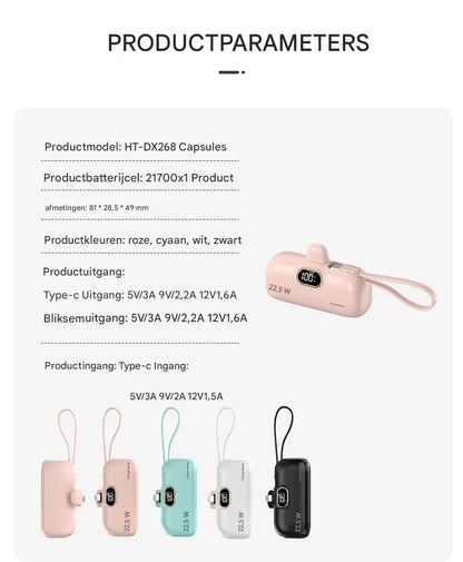 🔋 ChargeGo™ – Let, kompakt og kraftfuld – perfekt til hverdagen.