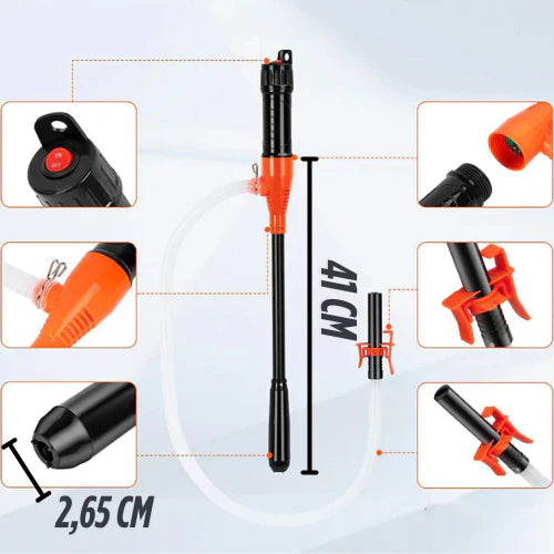 ⛽ PumpEase™ – Kraftfuld pumpe, ingen lugt, intet spild.