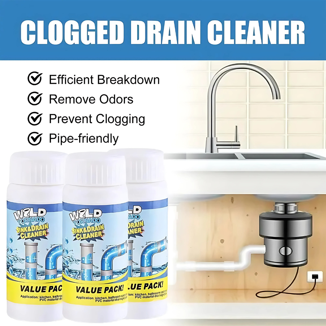 ClearSink™  -  1+1 GRATIS: Afløbs- og Rørrensningspulver
