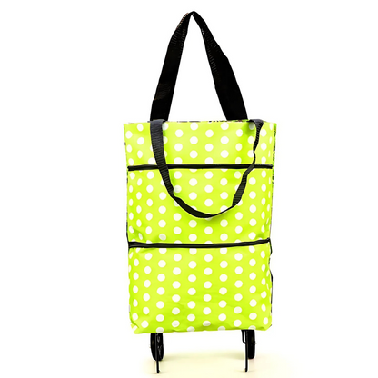 🛒 EasyShopBag™ - Stor Kapacitet Indkøbstaske Med Sammenklappelige Hjul