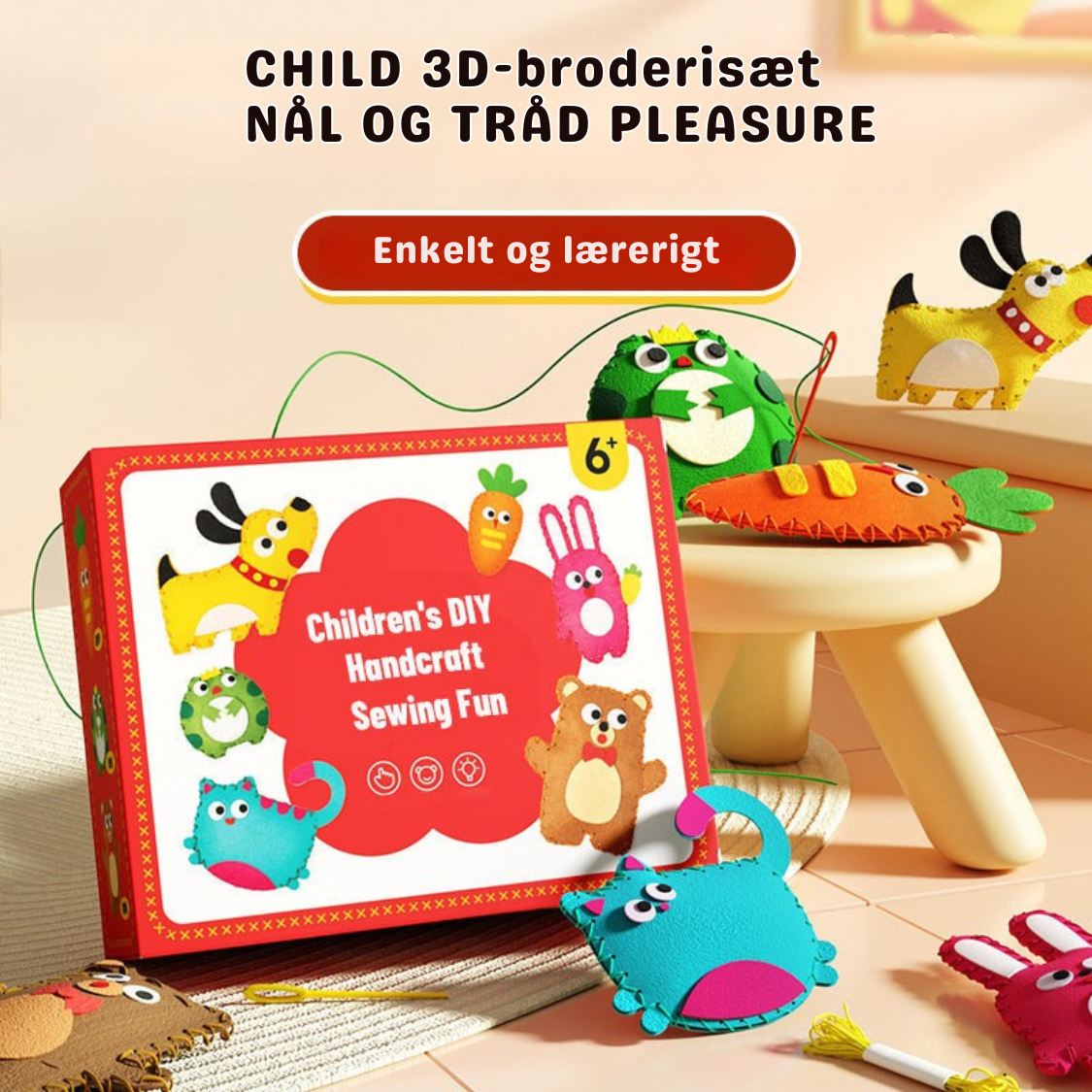 🧵 StitchyFun™ – Sjovt, sikkert og super kreativt.