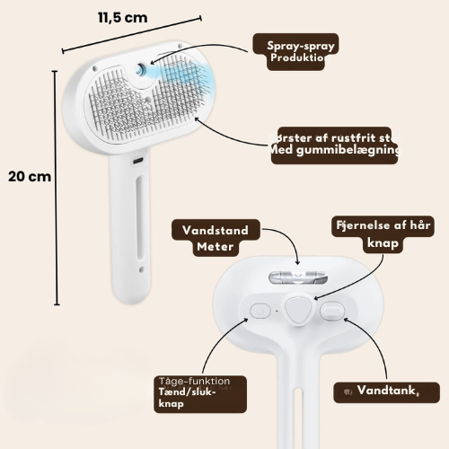 CozyBrush™ - Gør pelsplejen nem og effektiv.